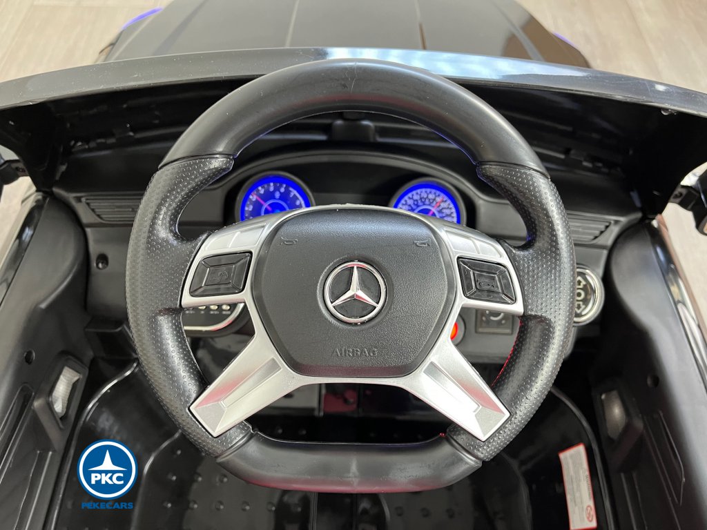 Coche electrico para niños Mercedes ML-350 Negro volante