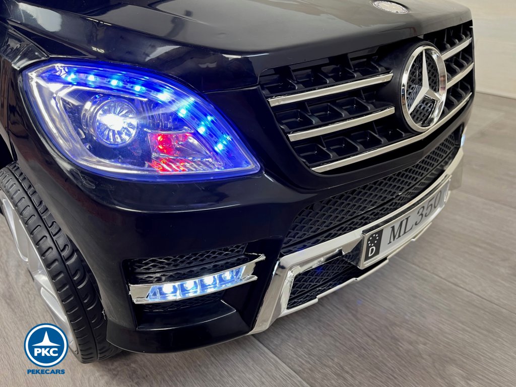 Coche electrico para niños Mercedes ML-350 Negro faros