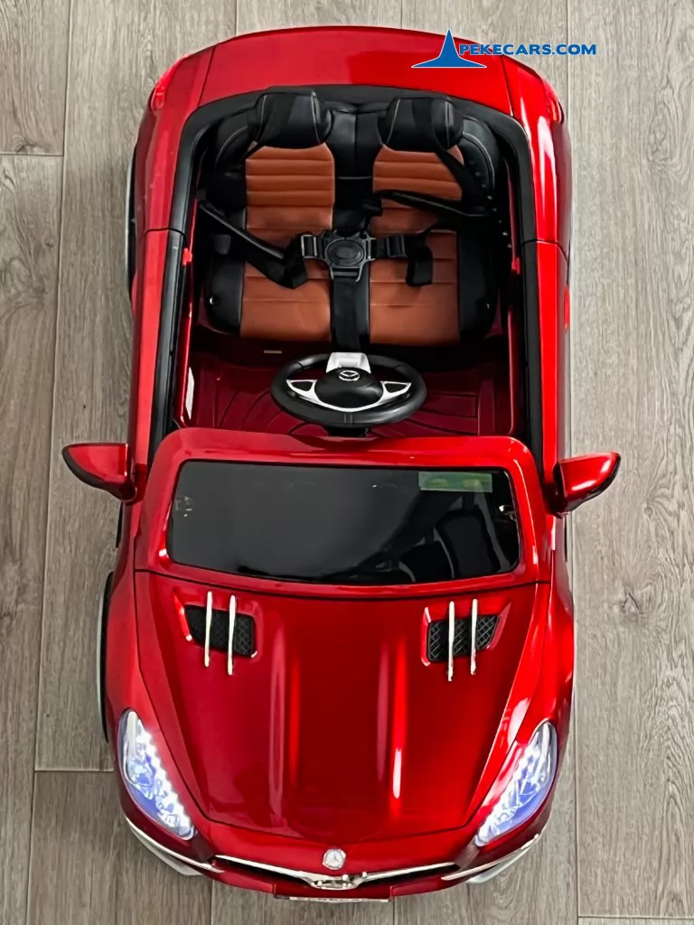 mercedes sl65 mp4 rojo metalizado coches para niños vista arriba