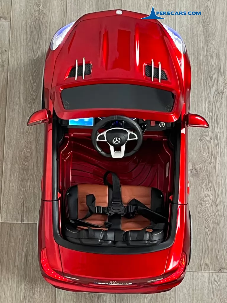 mercedes sl65 mp4 rojo metalizado coches para niños detalle arriba