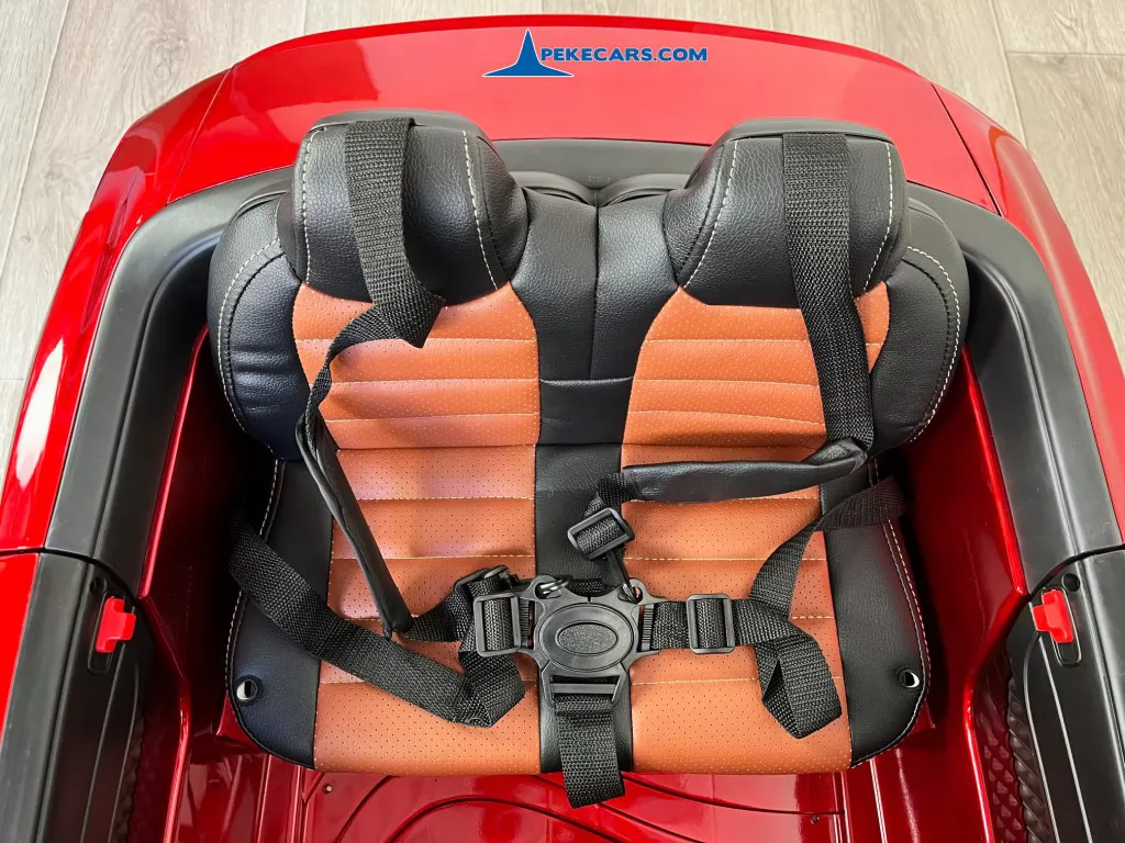 coches para niños mercedes sl65 mp4 rojo metalizado asientos