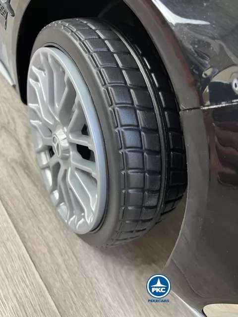 Coche eléctrico para niños Mercedes SL65 con MP4 Negro ruedas de foam