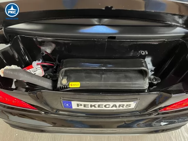 Coche eléctrico para niños Mercedes SL65 con MP4 Negro batería extraíble