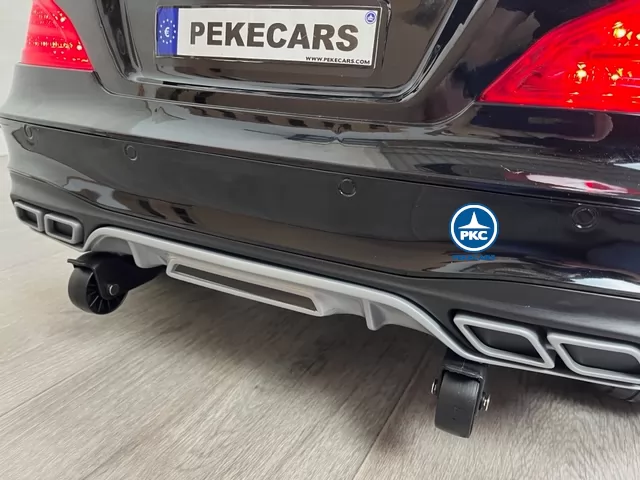 Coche eléctrico para niños Mercedes SL65 con MP4 Negro ruedines