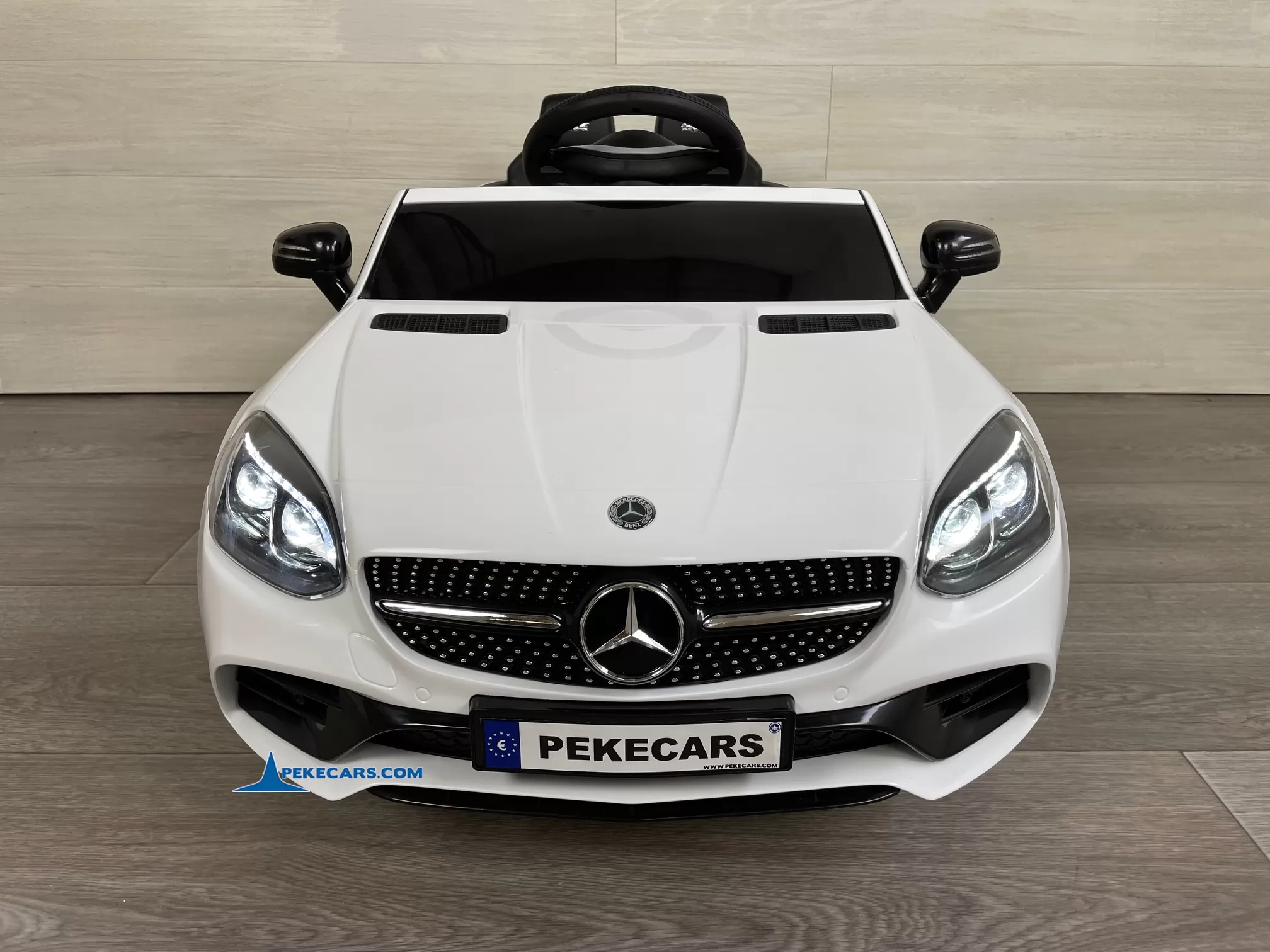 coches electricos niños mercedes slc 300 blanco