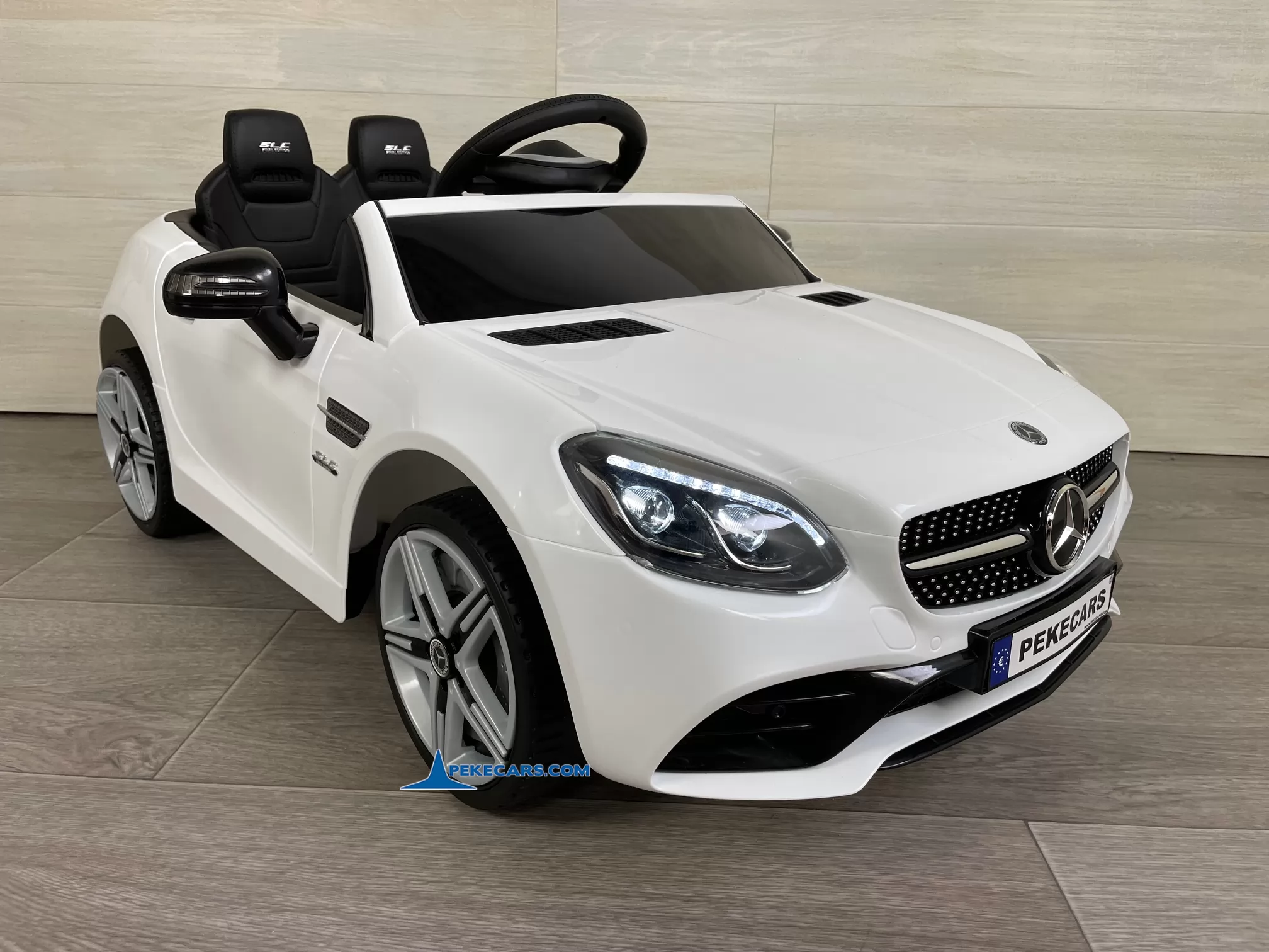coches para niños mercedes slc 300 blanco