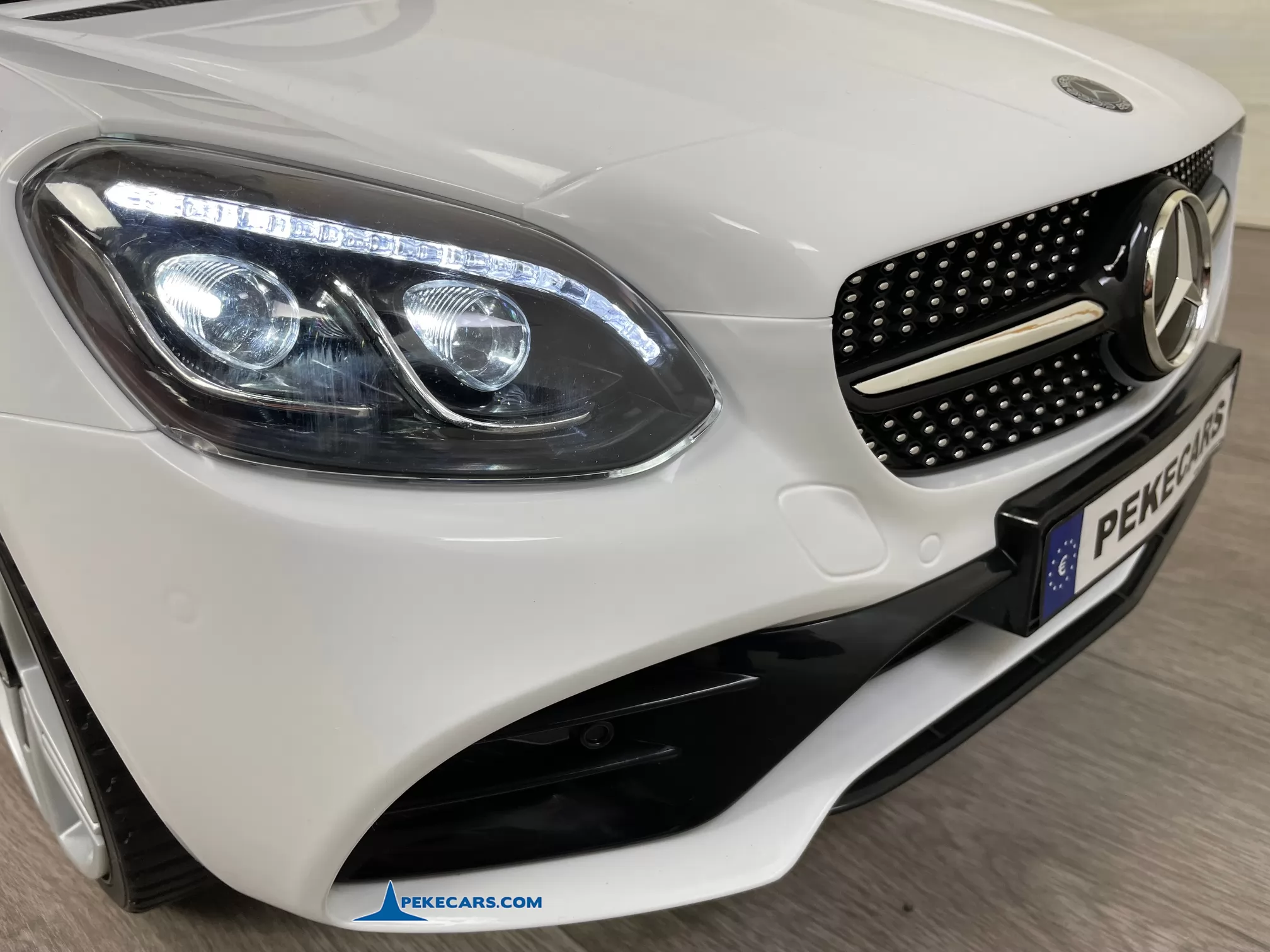 coches teledirigidos mercedes slc 300 blanco