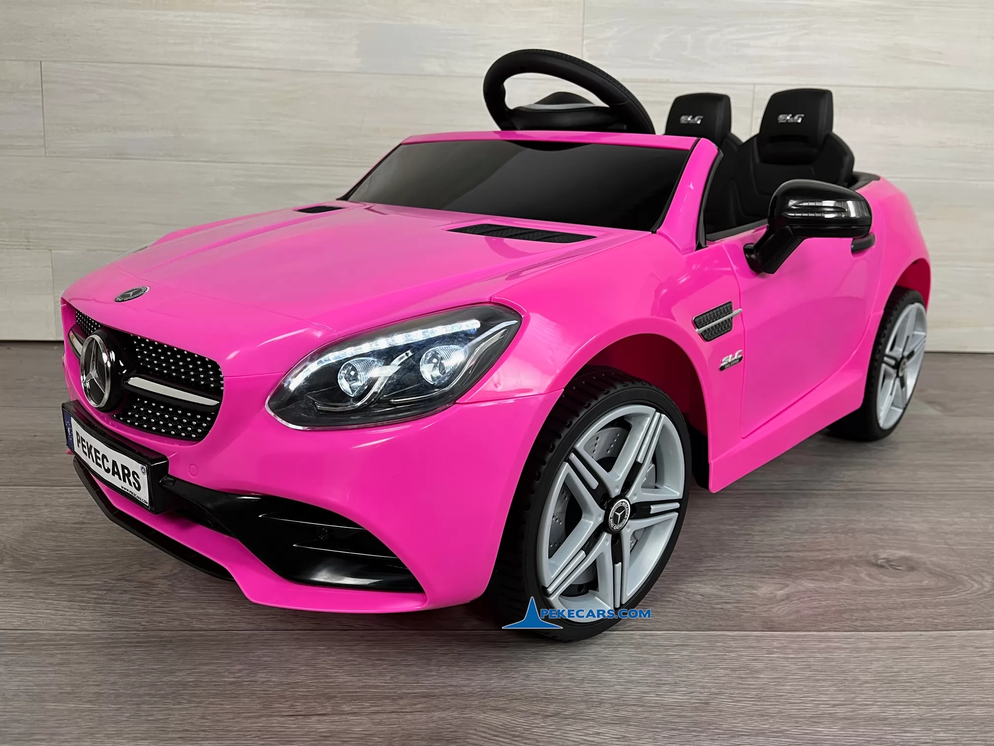 coche electrico niños mercedes slc 300 rosa