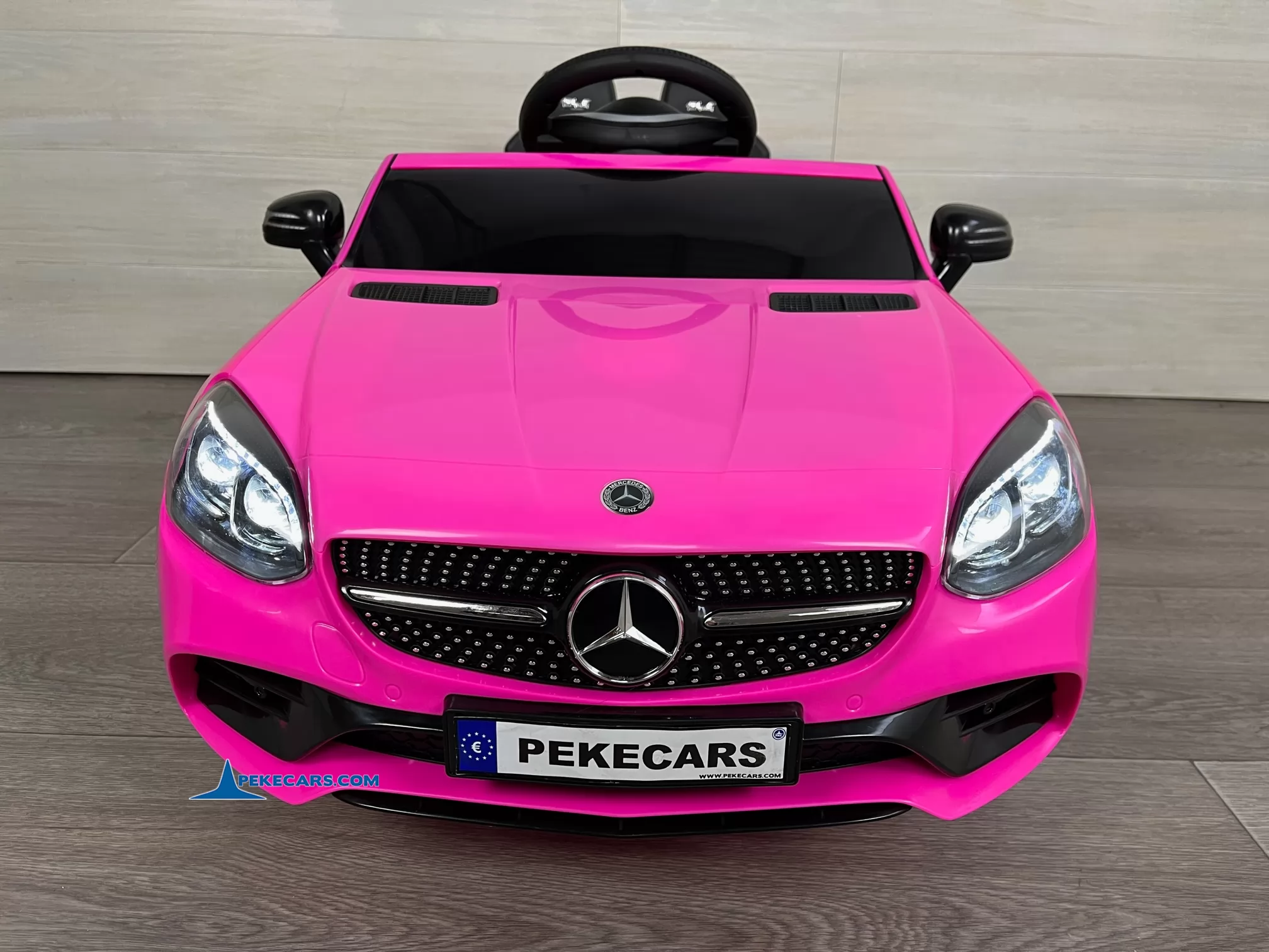 coches electricos niños mercedes slc 300 rosa