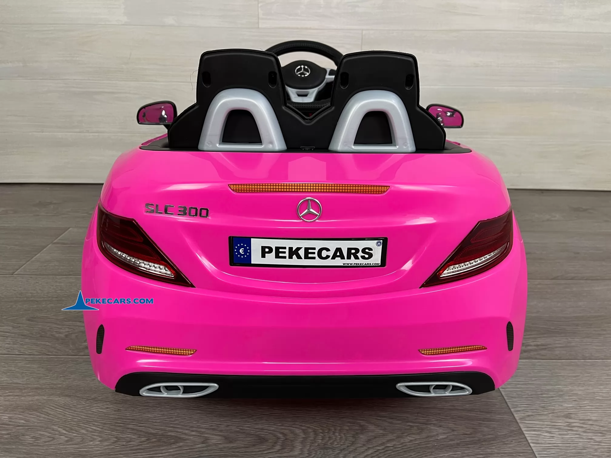 coche electrico niños mercedes slc 300 rosa