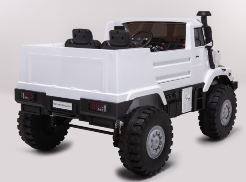 Mercedes ZETROS 12V 2.4G Blanco - vista diagonal