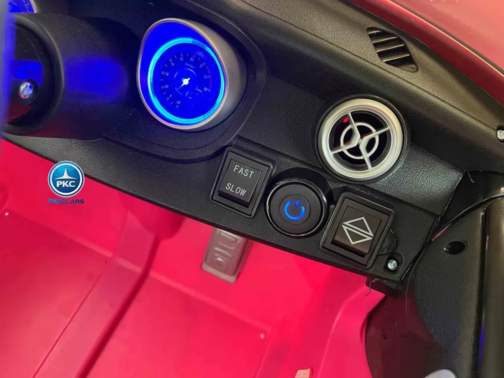Coche electrico para niños mercedes a45 Rosa vista panel frontal