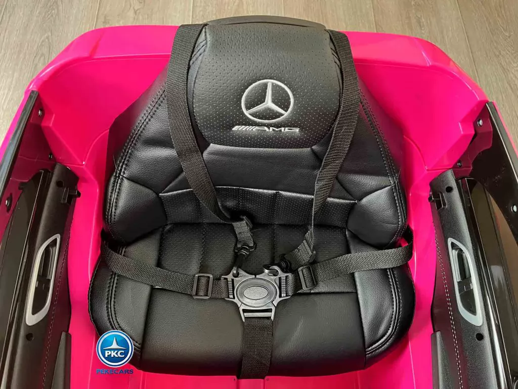 Coche electrico para niños mercedes a45 Rosa vista asiento