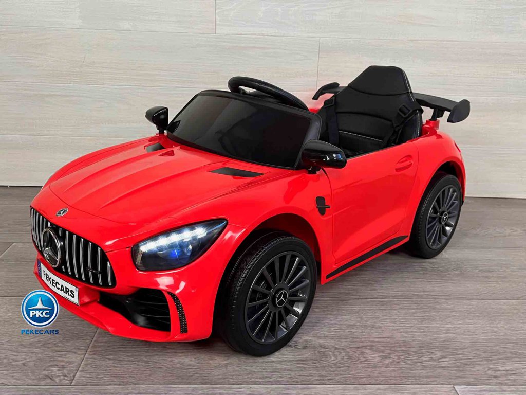 Coche electrico para niños Mercedes GTR 12V rojo vista principal