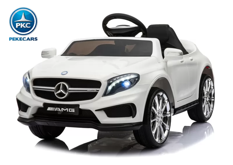 Coche eléctrico para niños mercedes GLA45 Blanco vista principal