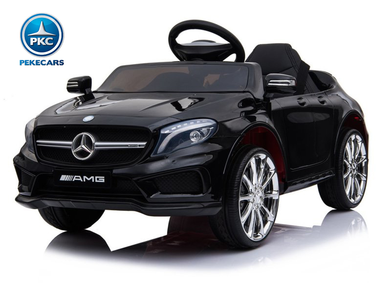 Coche eléctrico para niños mercedes GLA45 Negro metalizado vista principal