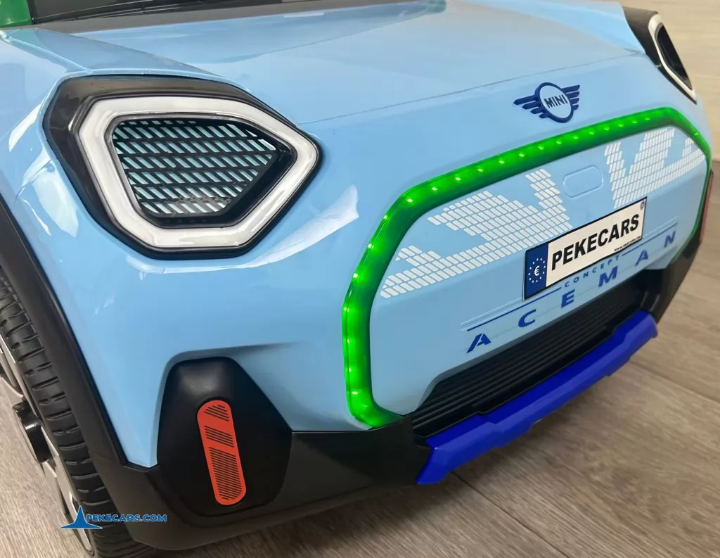 MINI ACEMAN 12V 2.4G Azul luces frontales