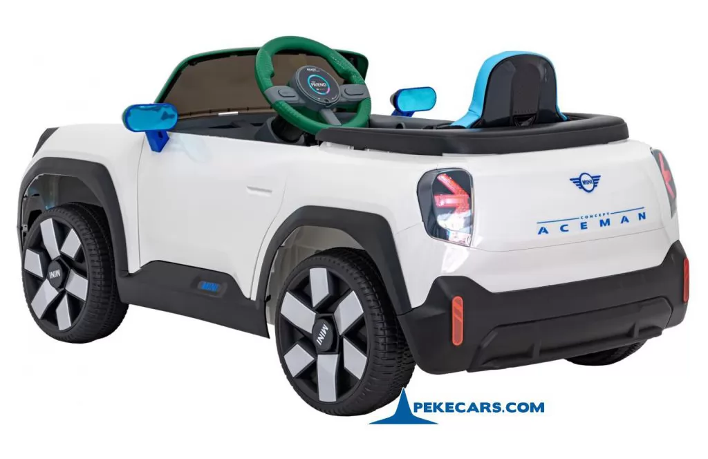 MINI ACEMAN 12V 2.4G Blanco lateral trasero