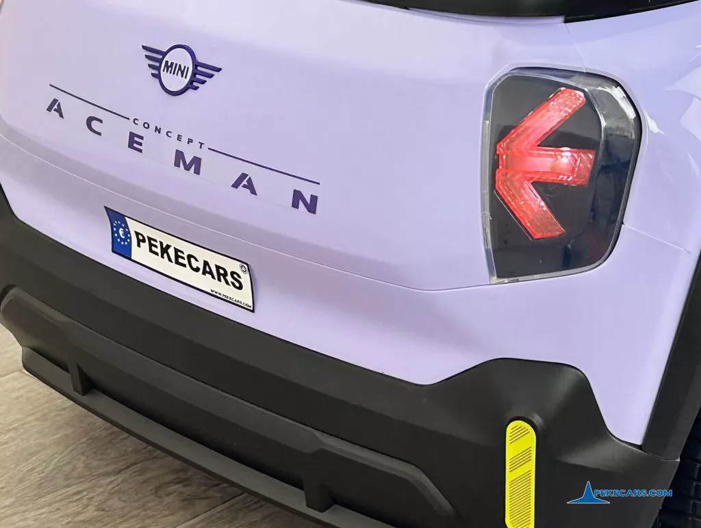 MINI ACEMAN 12V 2.4G Morado luces traseras
