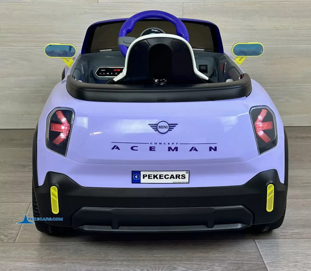 MINI ACEMAN 12V 2.4G Morado parte trasera