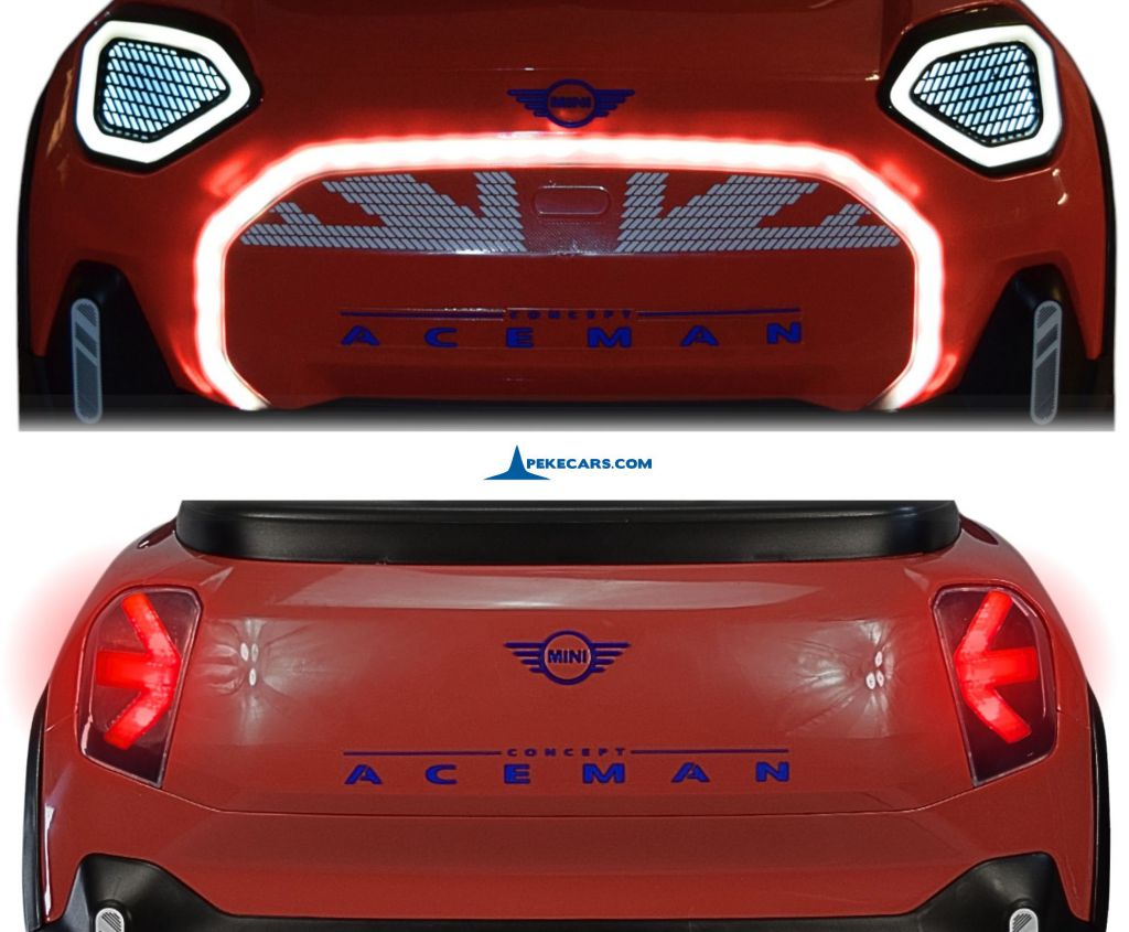 MINI ACEMAN 12V 2.4G Rojo faros