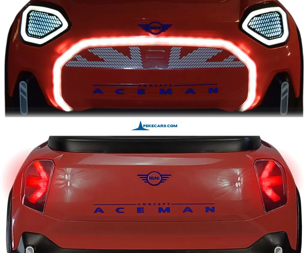 MINI ACEMAN 12V 2.4G Rojo faros