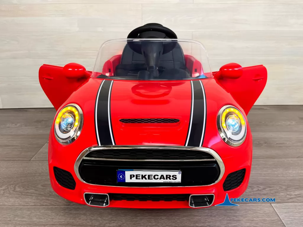 coches electricos para niños mini style rojo frontal puertas abiertas