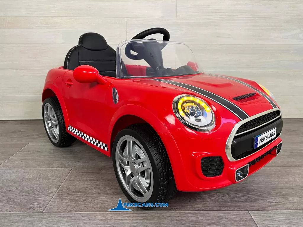 coches para niños mini style rojo lateral izquierda detalle