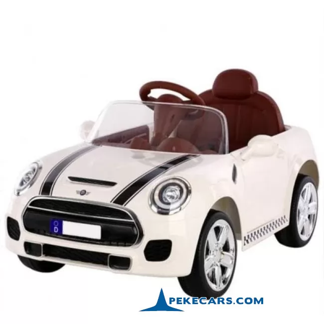 Coche electrico para niños Mini Style blanco