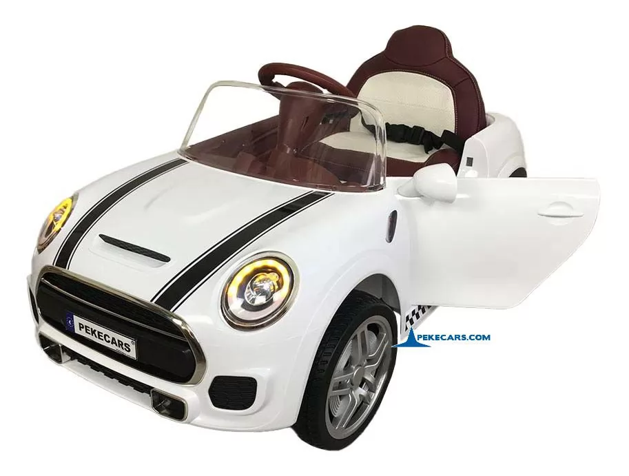 Coche electrico para niños Mini Style blanco