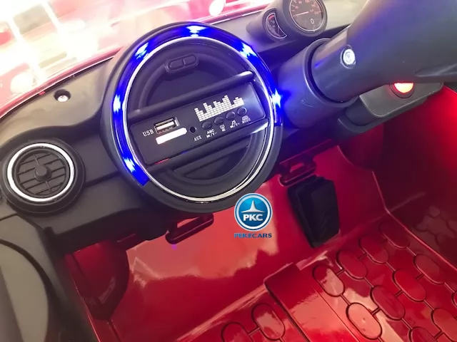 Coche eléctrico para niños Mini Style rojo metalizado