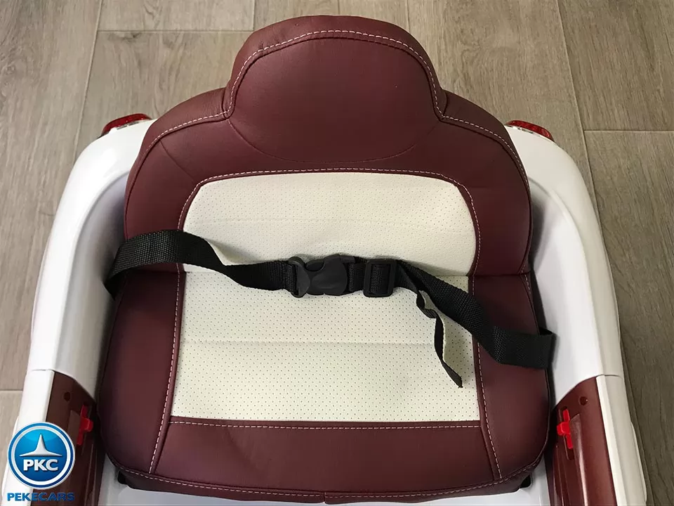 Coche eléctrico para niños Mini Style blanco asiento