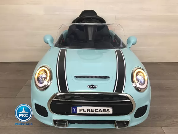Coche electrico para niños Mini Style Azul vista de frente