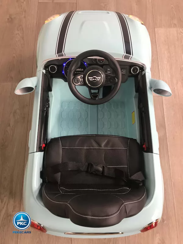 Coche electrico para niños Mini Style Azul vista desde arriba