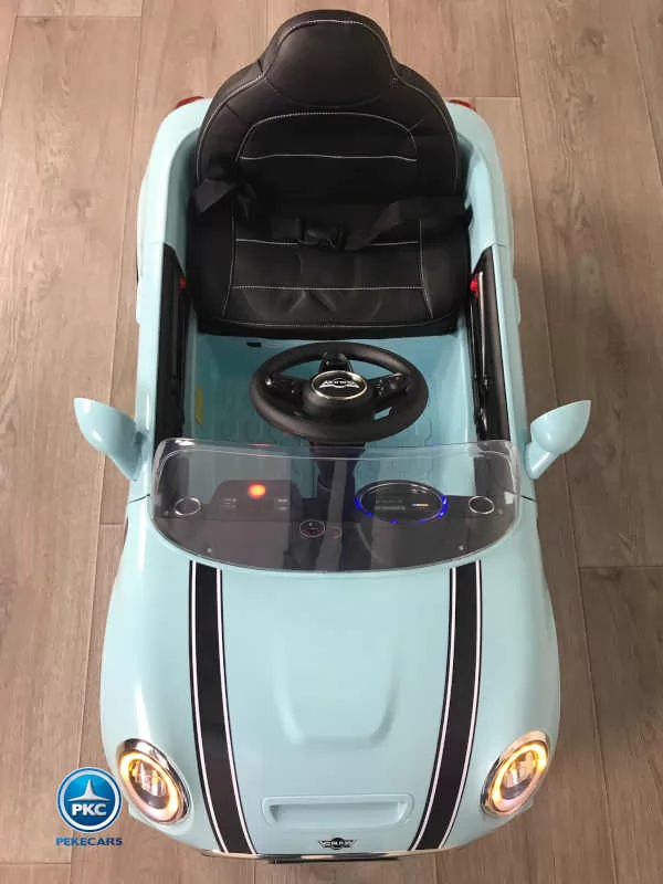 Coche electrico para niños Mini Style Azul vista desde arriba