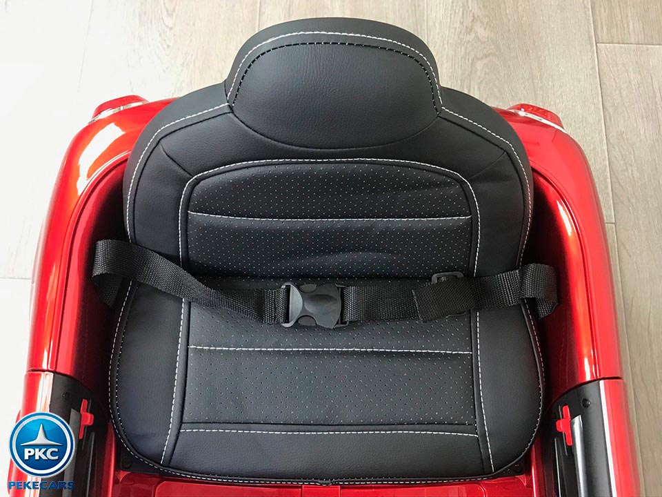 Coche eléctrico para niños Mini Style rojo metalizado asiento