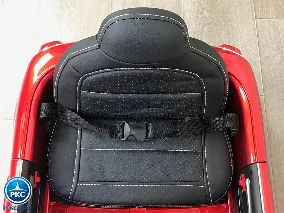 Coche eléctrico para niños Mini Style rojo metalizado asiento