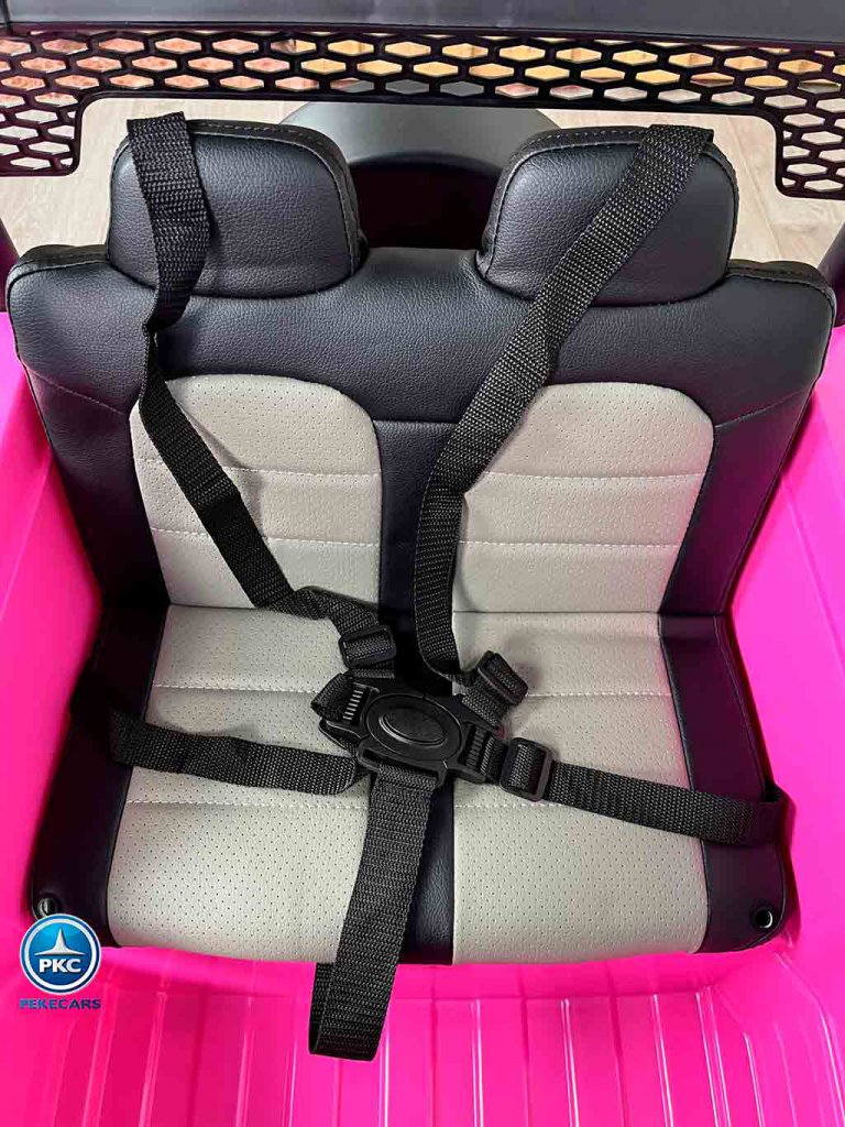 Coche eléctrico para niños Monster Jeep Rosa