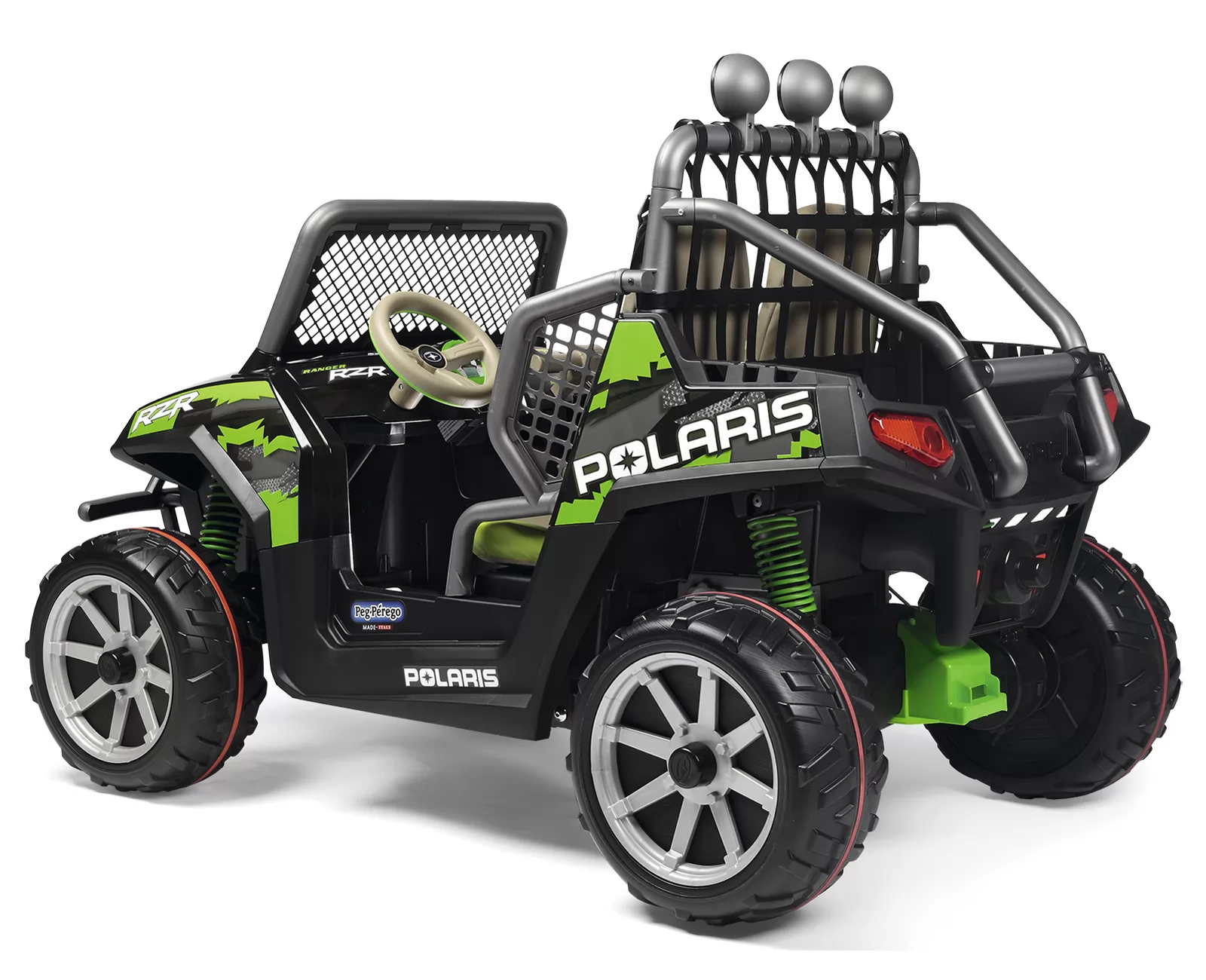 Todoterreno Polaris green shadow 24V parte trasera