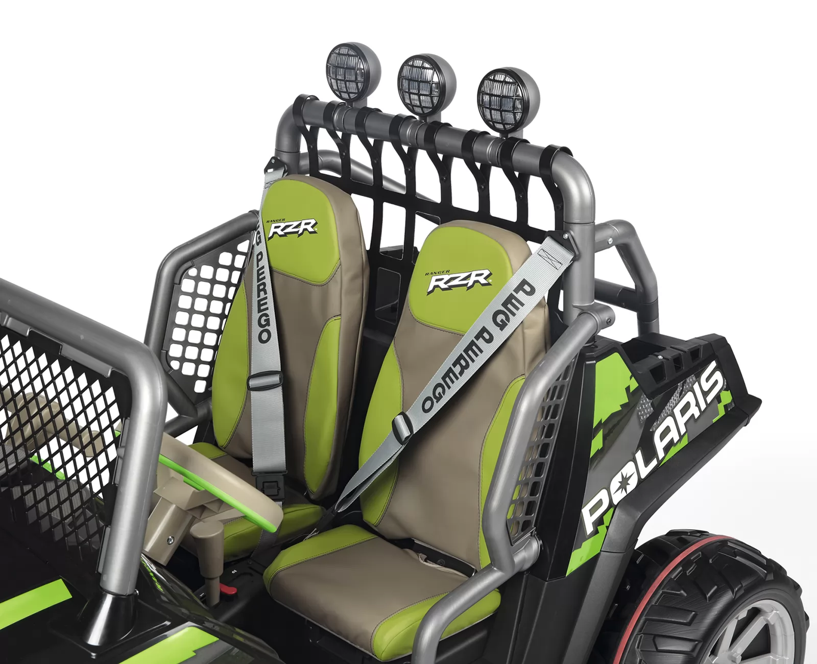 Todoterreno Polaris green shadow 24V asiento