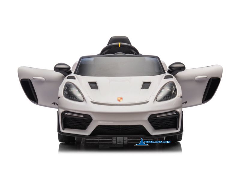 Porsche 718 Spyder RS 12V 2.4G Blanco vista frontal