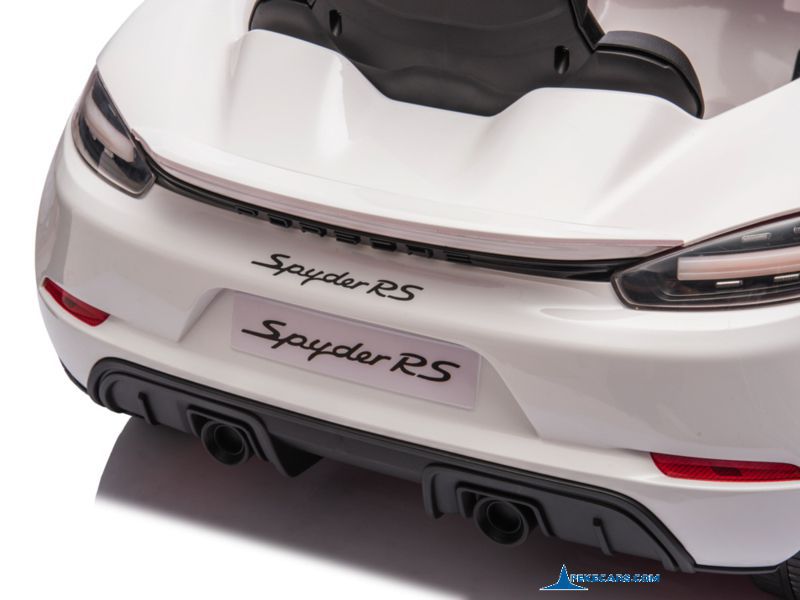 Porsche 718 Spyder RS 12V 2.4G Blanco parte trasera