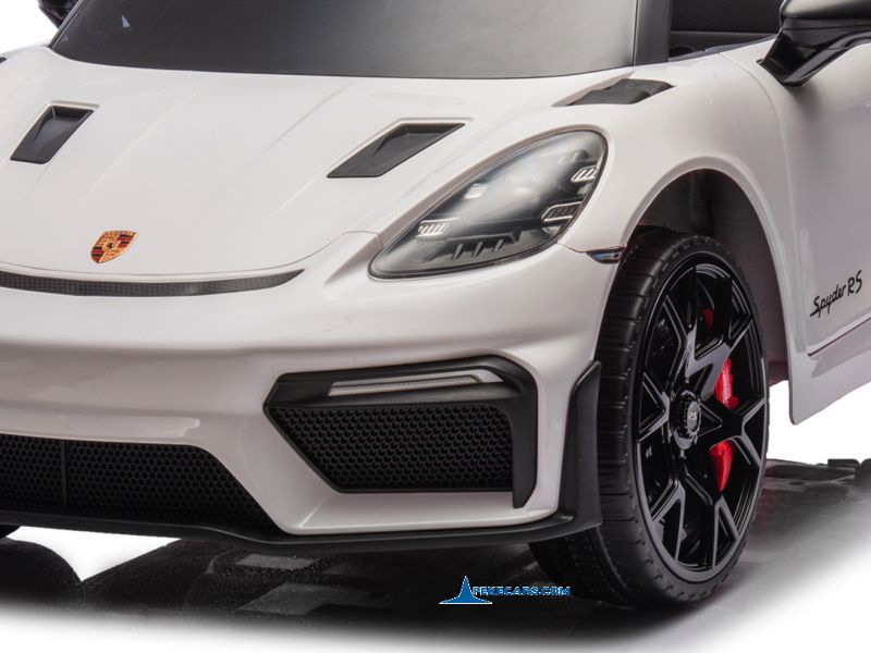 Porsche 718 Spyder RS 12V 2.4G Blanco faros