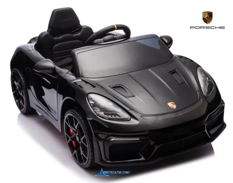 Porsche 718 Spyder RS 12V 2.4G Negro Metalizado frontal