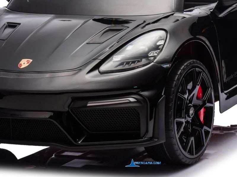 Porsche 718 Spyder RS 12V 2.4G Negro Metalizado faros