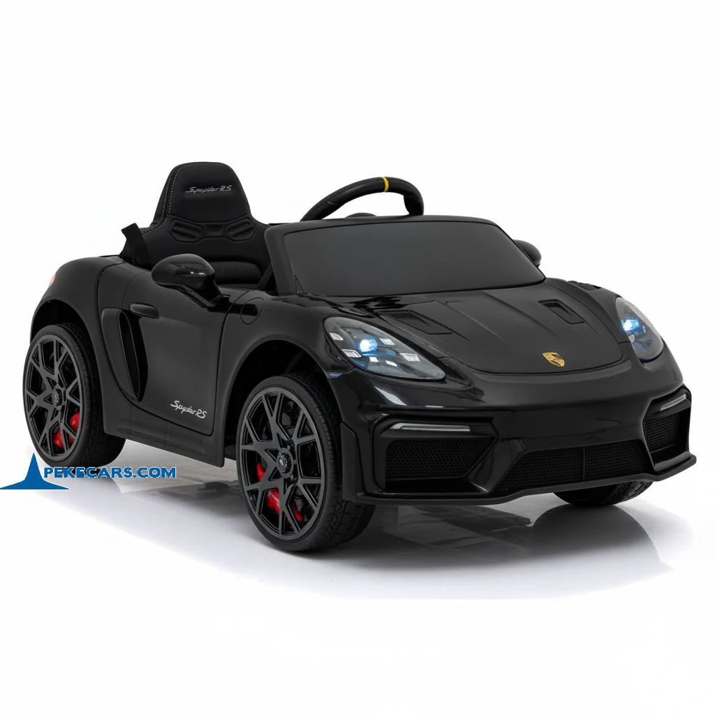 Porsche 718 Spyder RS 12V 2.4G Negro Metalizado