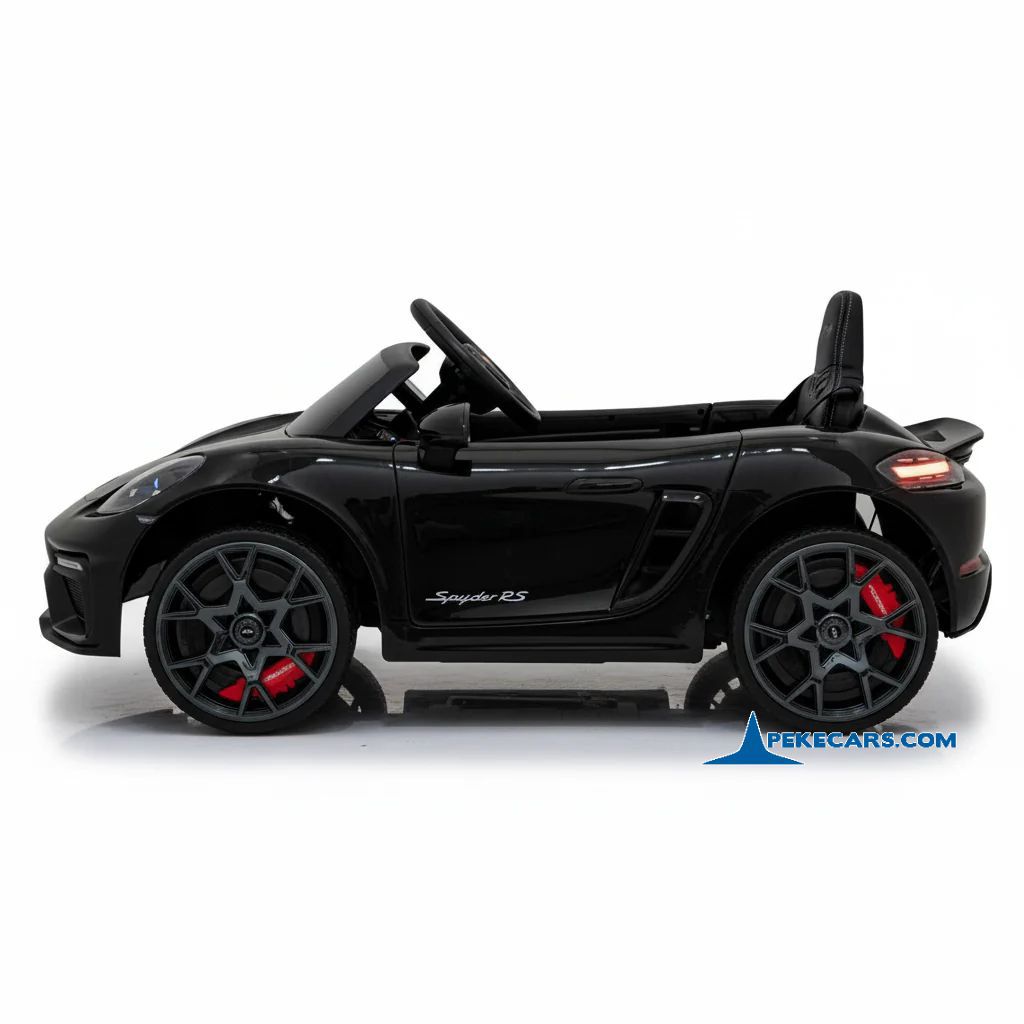 Porsche 718 Spyder RS 12V 2.4G Negro Metalizado