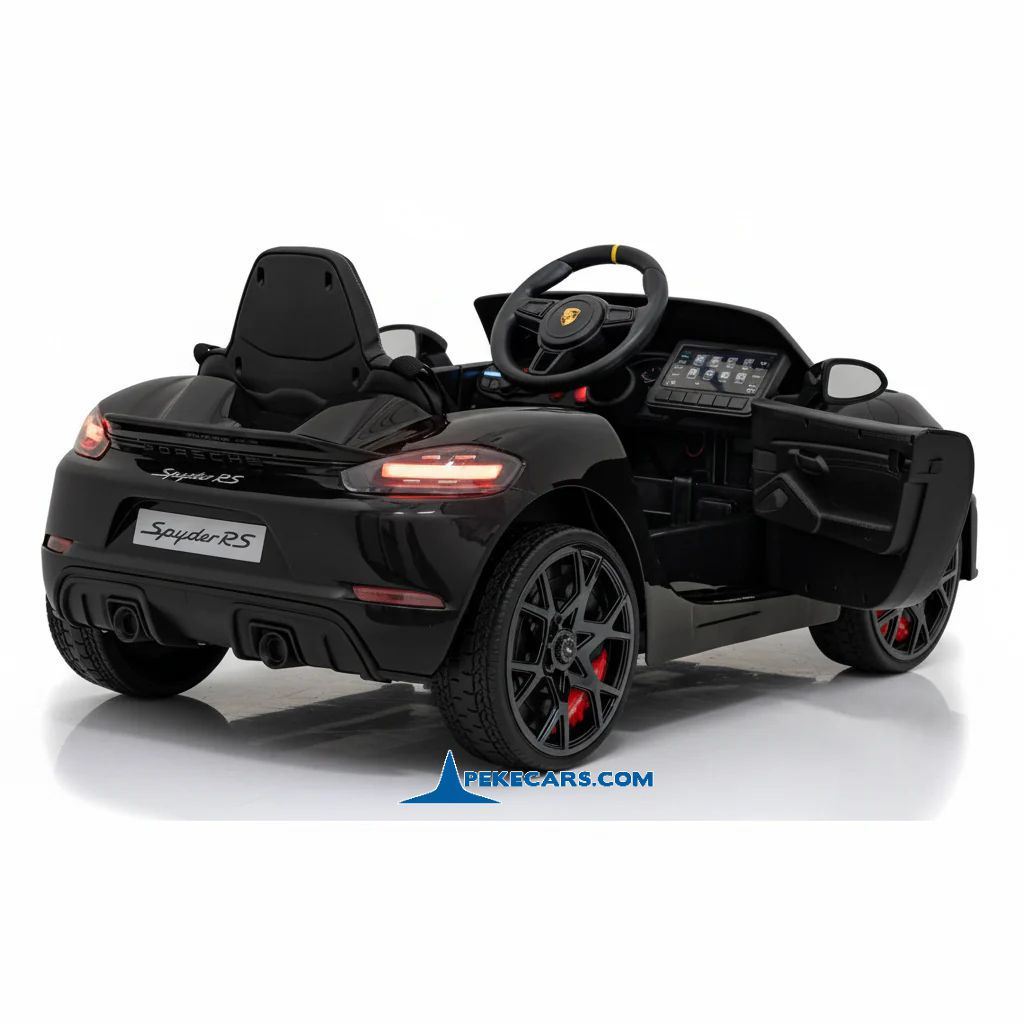 Porsche 718 Spyder RS 12V 2.4G Negro Metalizado