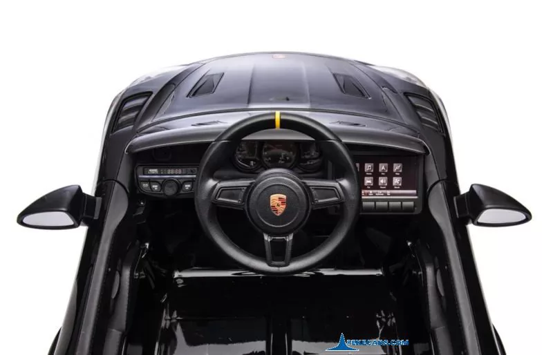 Porsche 718 Spyder RS 12V 2.4G Negro Metalizado volante