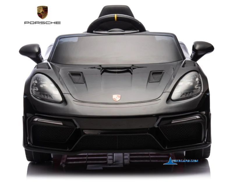 Porsche 718 Spyder RS 12V 2.4G Negro Metalizado vista delantera